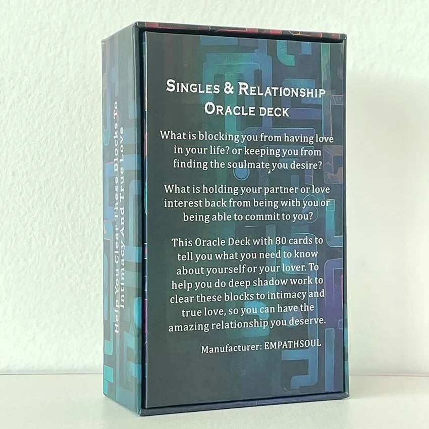 FREEME™ What's Blocking Love Oracle Cards - 80-Card Singles & Relationship True Love Tarot Deck