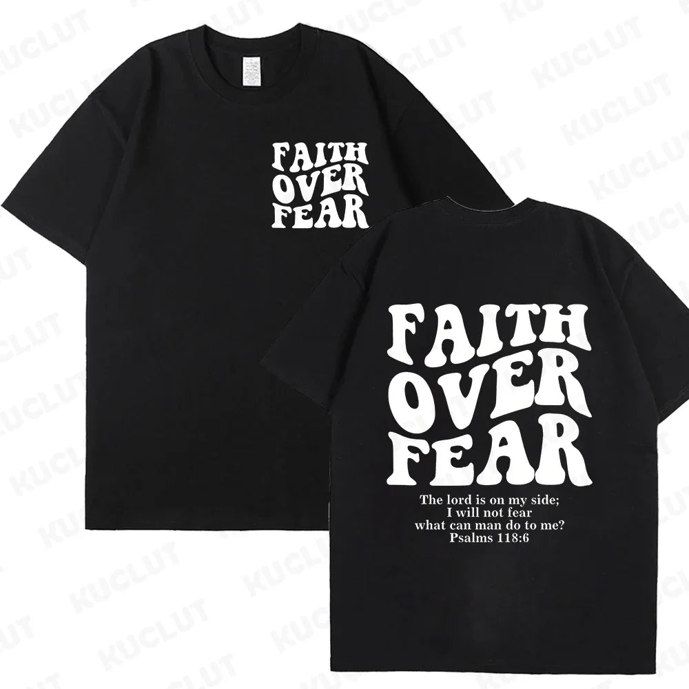 FREEME™ Faith Over Fear Tee - Christian Inspirational T-Shirt | Bible Verse
