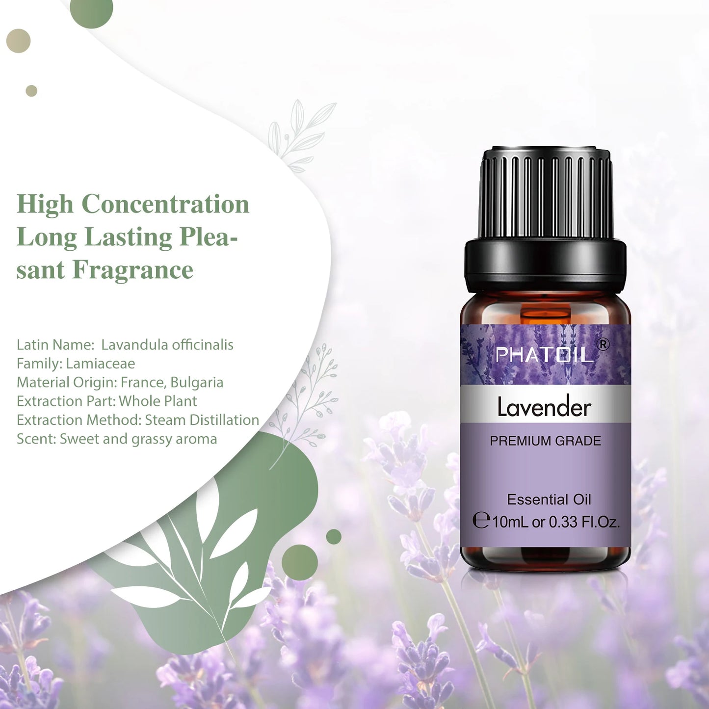 FREEME™ Pure Essential Oils - 10ml Lavender, Jasmine & Vanilla Aromatherapy Oil for Diffuser & Skin Care