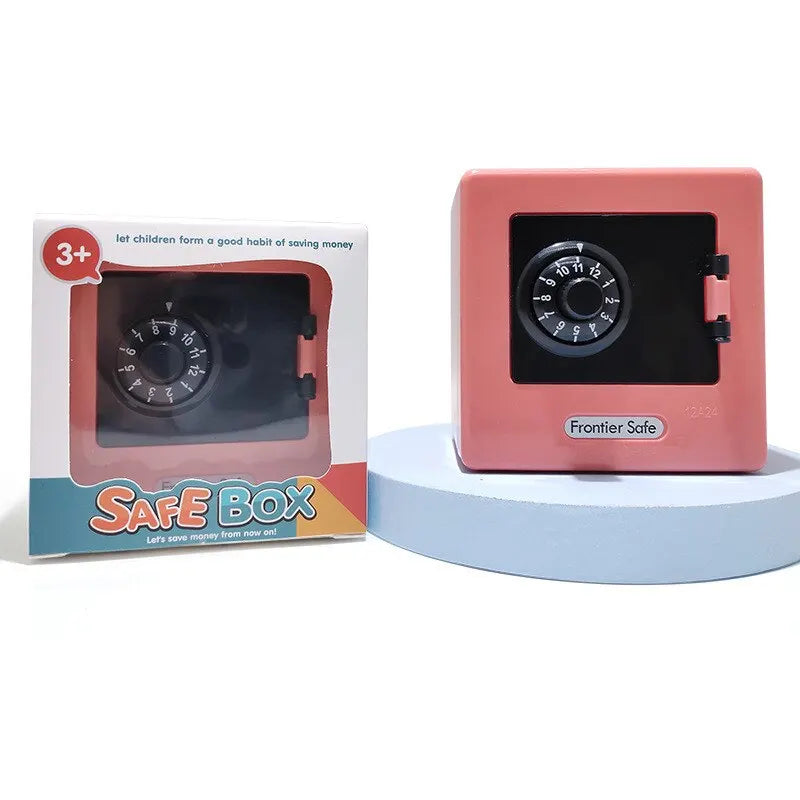 FREEME™ Retro ATM Password Money Safe Box - Automatic Deposit Coin & Banknote Savings Bank