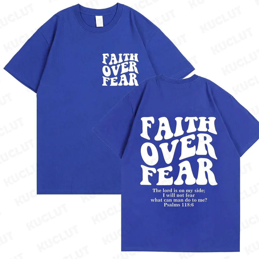 FREEME™ Faith Over Fear Tee - Christian Inspirational T-Shirt | Bible Verse