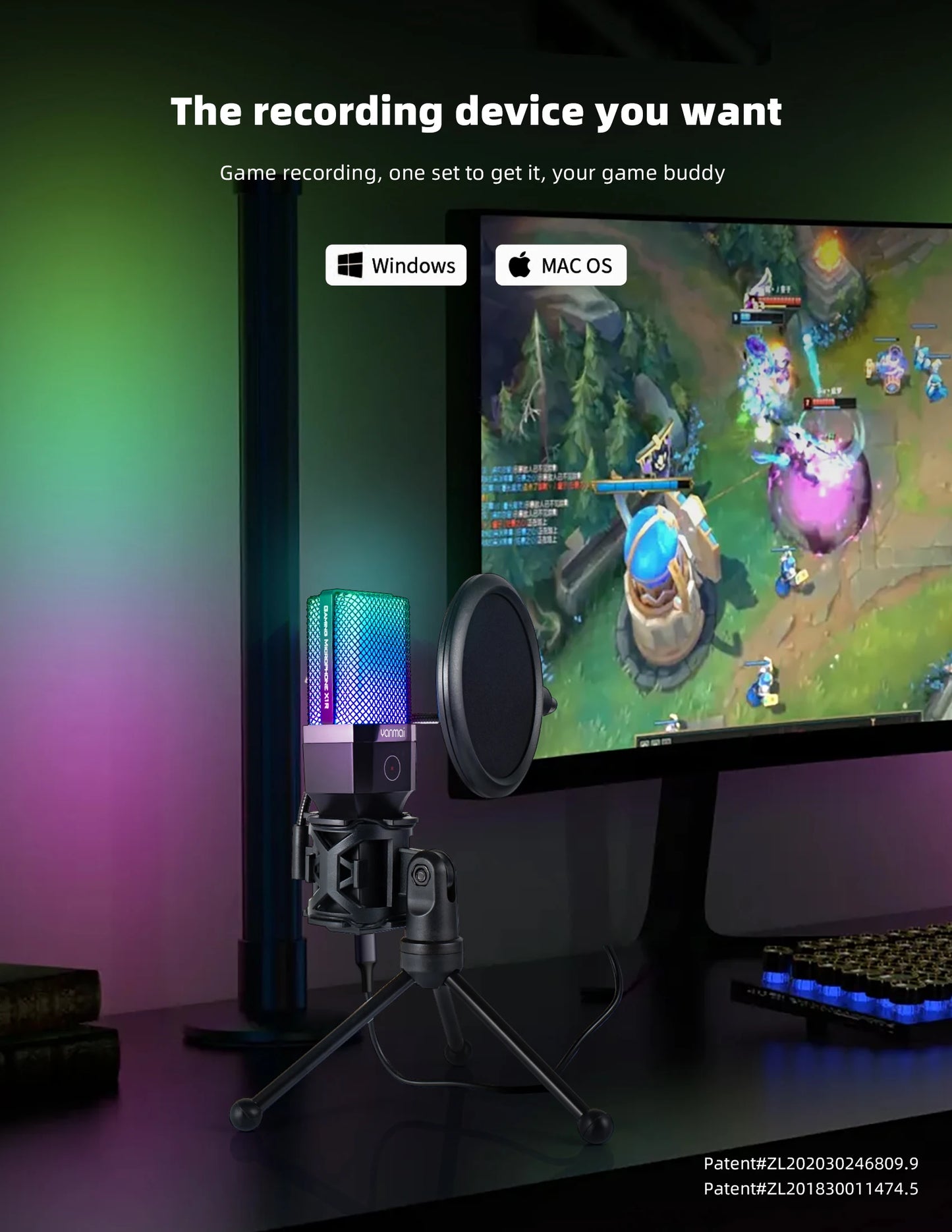 FREEME™ USB Condenser Microphone Kit - PC & Laptop Mic for Gaming, Streaming & Podcasting