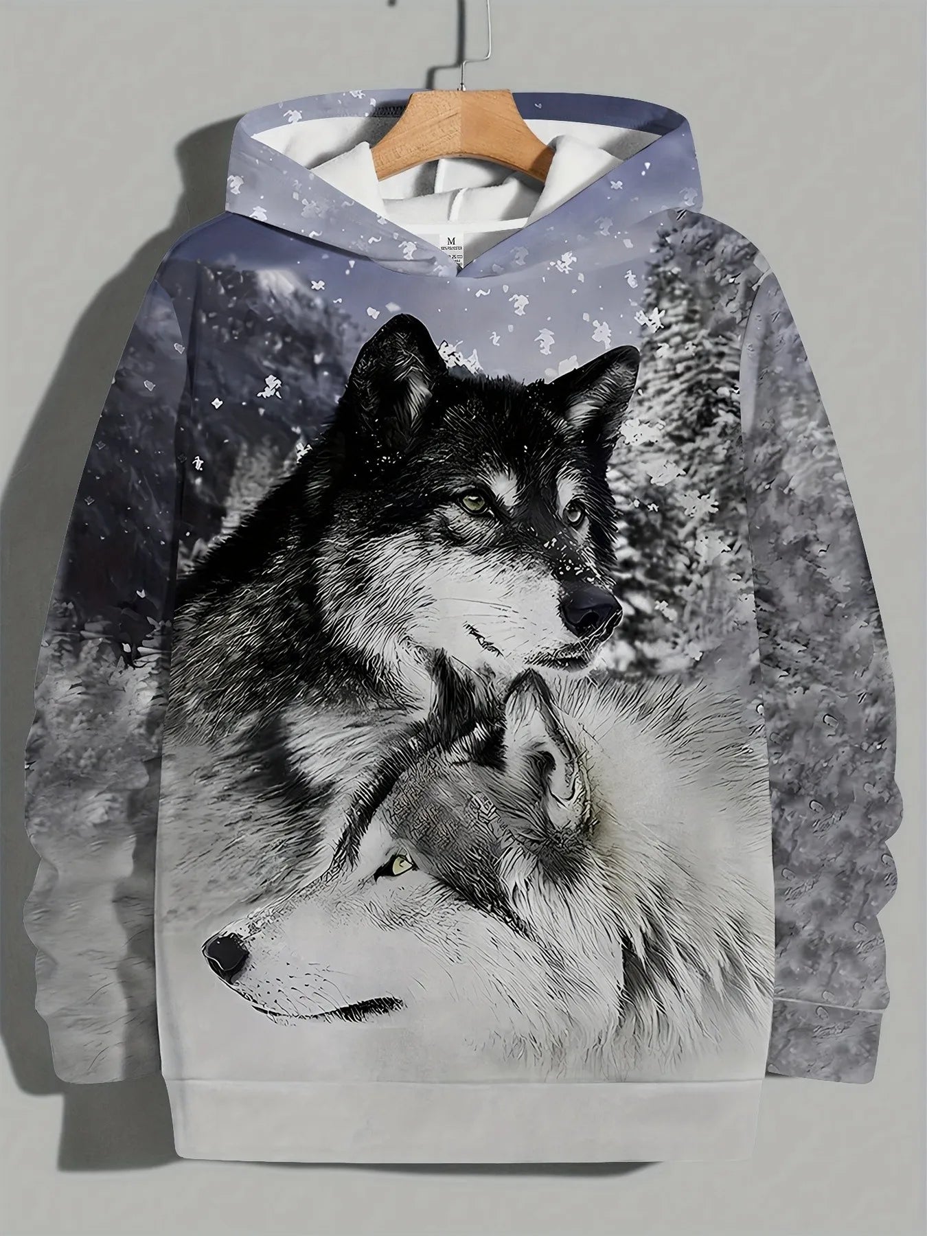 FREEME™ Wolf Print Hoodie - Animal Spirit Design | Urban Streetwear