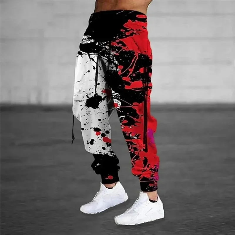 FREEME™ Graffiti Camo Joggers - 3D Print Drawstring Sweatpants | Urban Streetwear