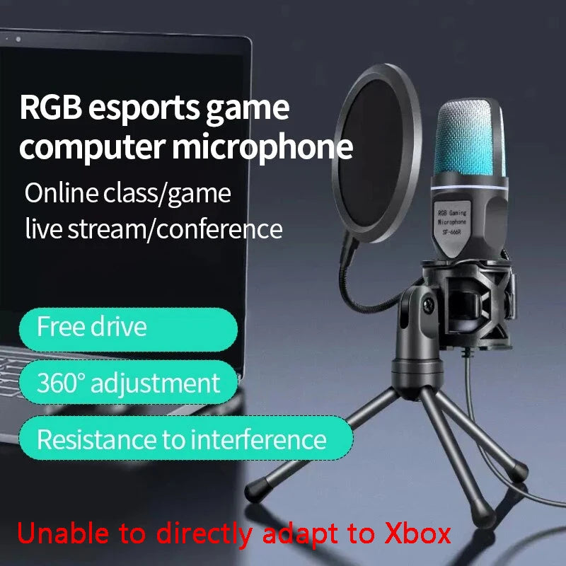 FREEME™ USB Condenser Microphone Kit - PC & Laptop Mic for Gaming, Streaming & Podcasting