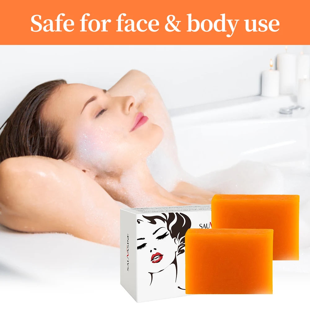 FREEME™ Kojic Acid Brightening Soap Duo - 2pc Natural Handmade Skin Exfoliator for Face & Body