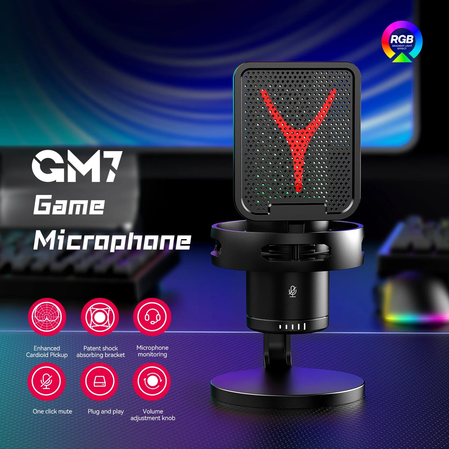 FREEME™ USB Condenser Microphone Kit - PC & Laptop Mic for Gaming, Streaming & Podcasting