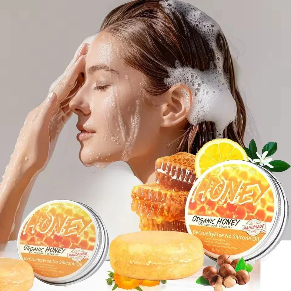 FREEME™ Natural Honey Shampoo - Plant Essence Extract for Soft, Refreshed & Dandruff-Free Hair