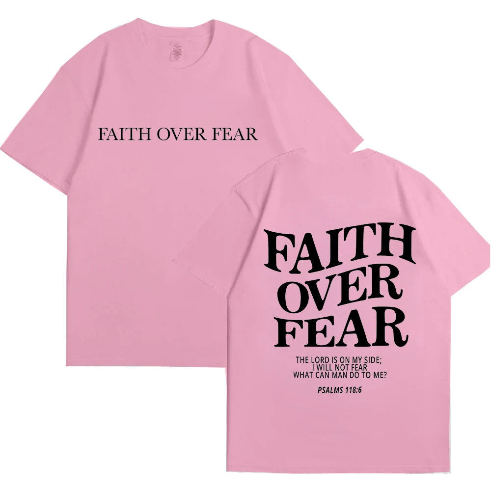 FREEME™ Faith Over Fear Tee - Christian Inspirational T-Shirt | Bible Verse