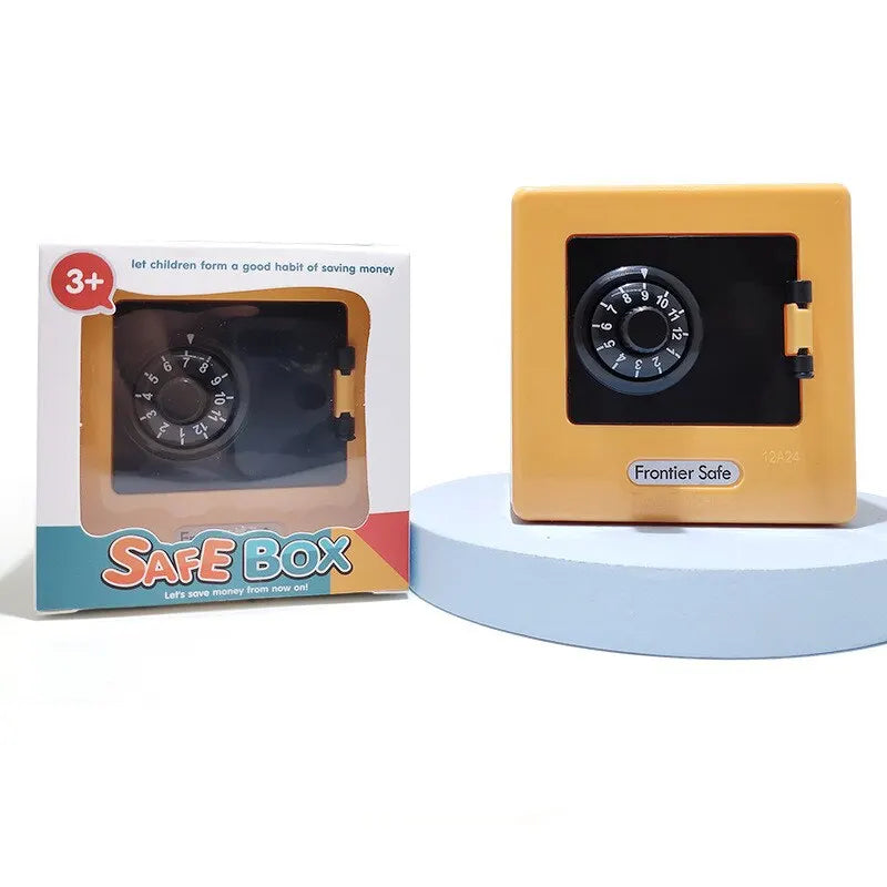 FREEME™ Retro ATM Password Money Safe Box - Automatic Deposit Coin & Banknote Savings Bank
