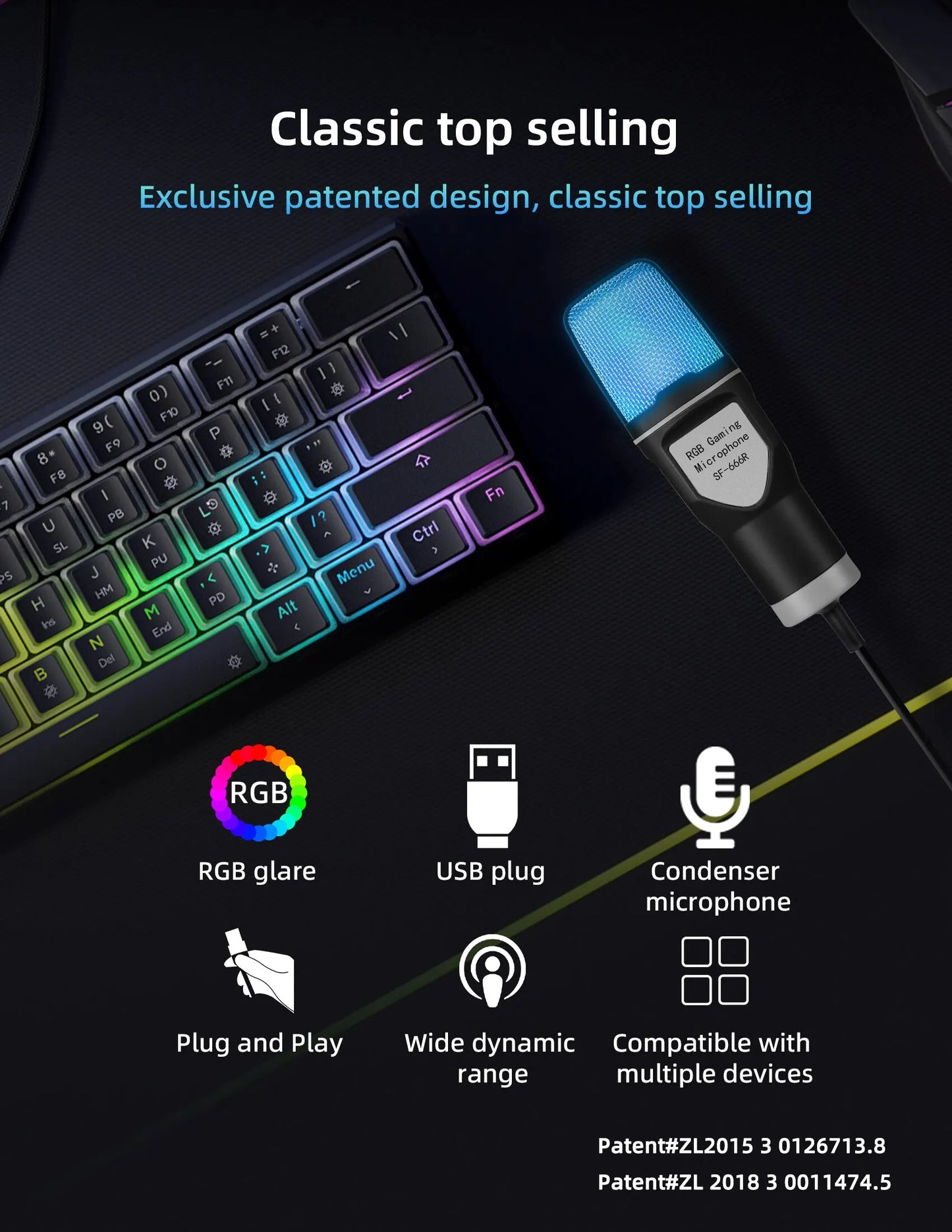 FREEME™ USB Condenser Microphone Kit - PC & Laptop Mic for Gaming, Streaming & Podcasting
