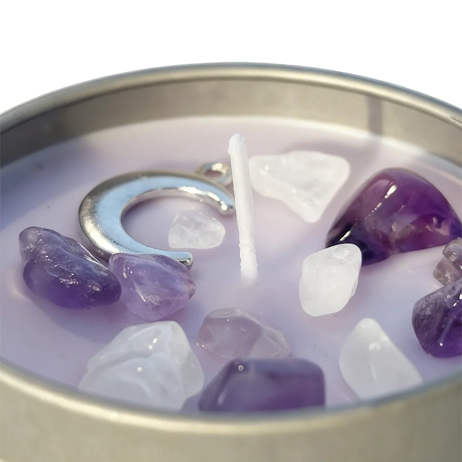 FREEME™ Peace Ritual Candle - Lavender & Chamomile with Healing Crystals