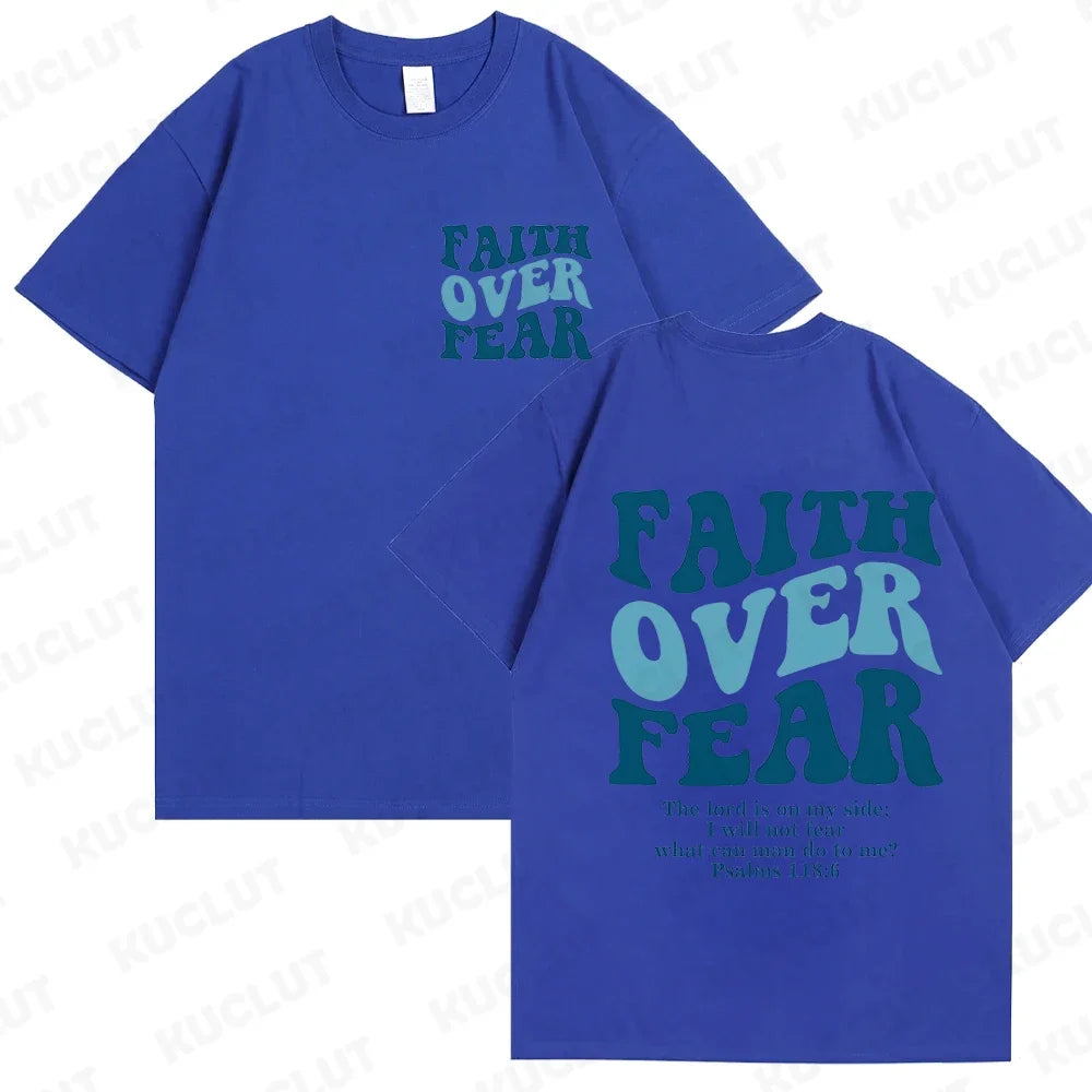 FREEME™ Faith Over Fear Tee - Christian Inspirational T-Shirt | Bible Verse