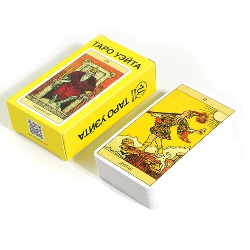 FREEME™ Pink Rider Waite Tarot Card Deck - Beginner Divination & Fortune Telling Set