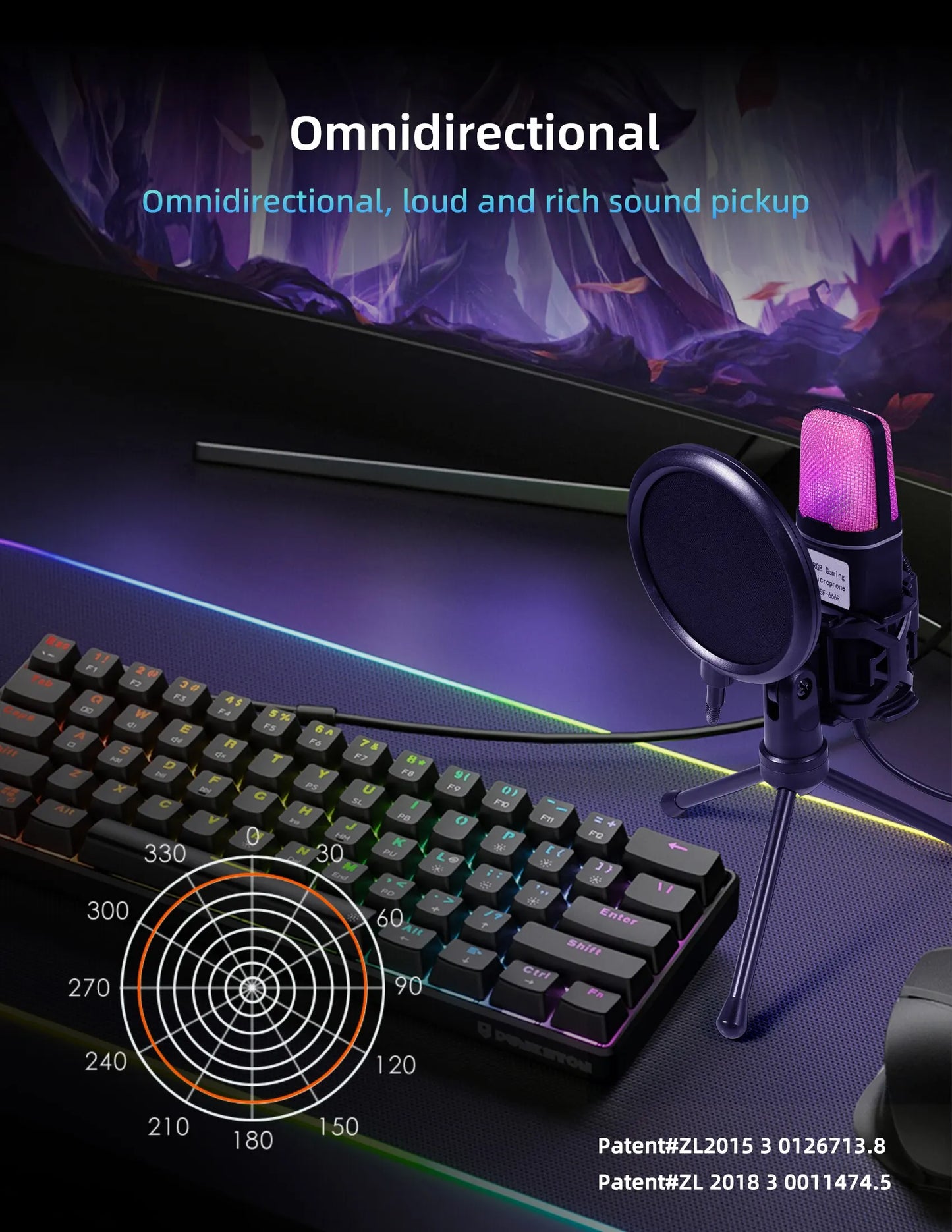 FREEME™ USB Condenser Microphone Kit - PC & Laptop Mic for Gaming, Streaming & Podcasting