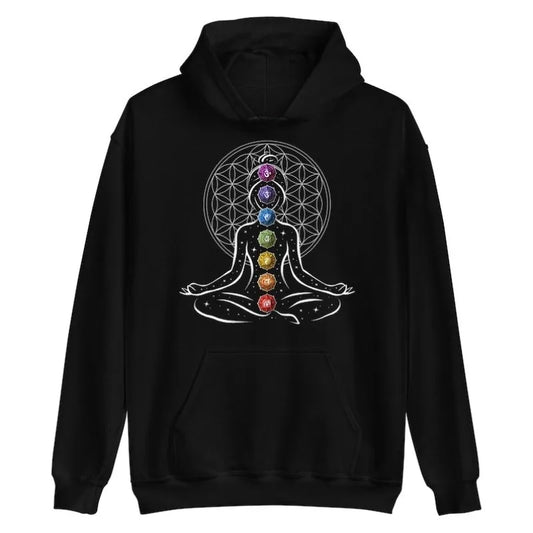 FREEME™ Yoga Meditation Hoodie - Zen Chakra Spiritual Sweatshirt | Y2K Streetwear