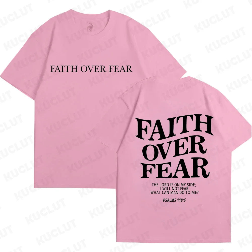FREEME™ Faith Over Fear Tee - Christian Inspirational T-Shirt | Bible Verse