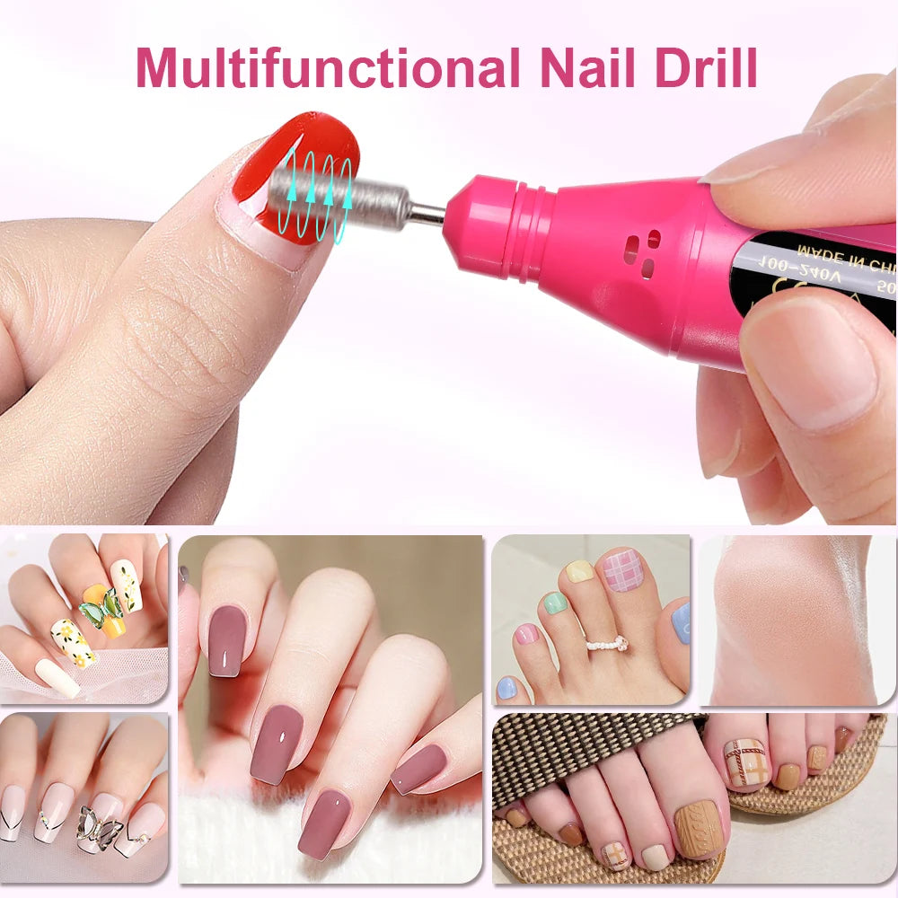 FREEME™ 6-in-1 Electric Nail Drill Kit - Portable Manicure & Nail File Polisher Pen