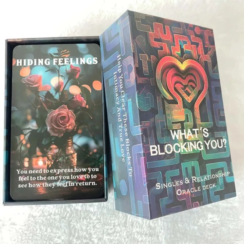 FREEME™ What's Blocking Love Oracle Cards - 80-Card Singles & Relationship True Love Tarot Deck