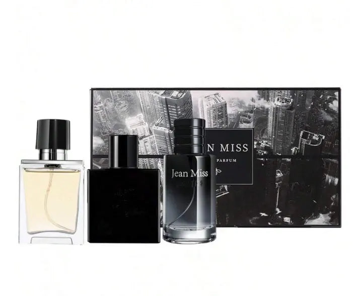 FREEME™ Men's Eau de Toilette 3-Flavor Gift Set - Lasting Fragrance Spray for Dates & Holidays