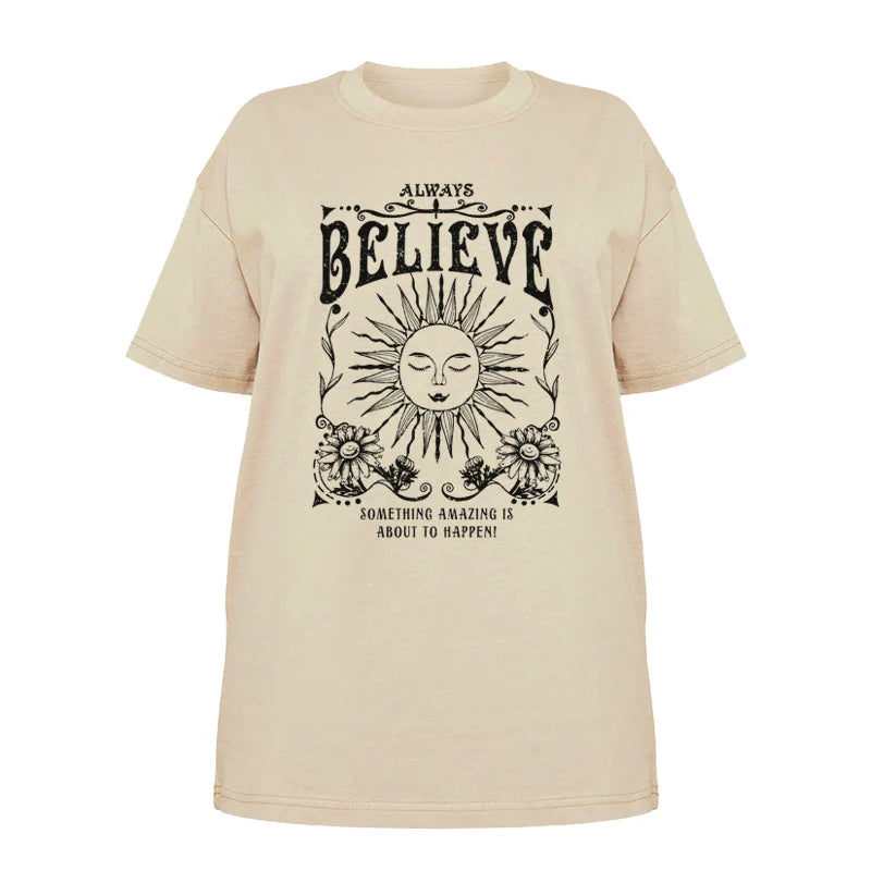 FREEME™ Vintage Witch Tee - Always Believe | Celestial Mystical T-Shirt