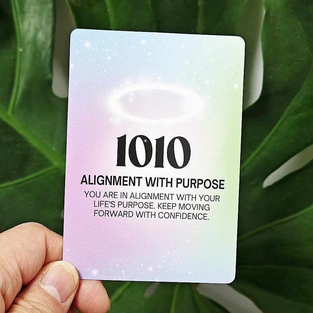 FREEME™ Angel Numbers Oracle Deck - 40-Card Numerology Guidance Set