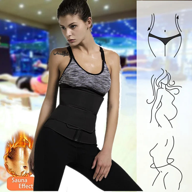 FREEME™ Waist Trainer Slimming Belt - Sweat Trimmer Cincher for Workouts & Body Shaping
