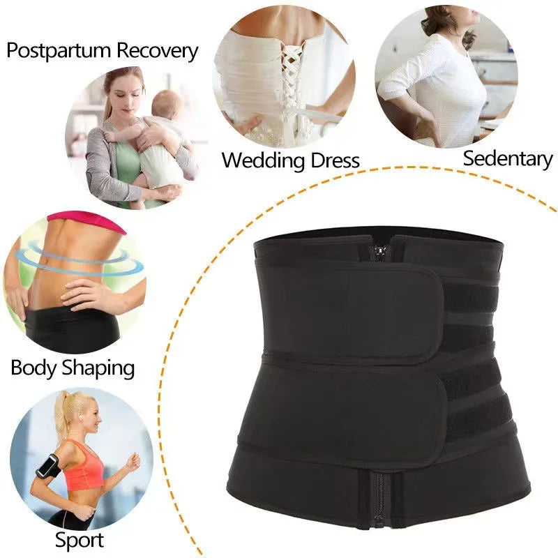 FREEME™ Waist Trainer Slimming Belt - Sweat Trimmer Cincher for Workouts & Body Shaping