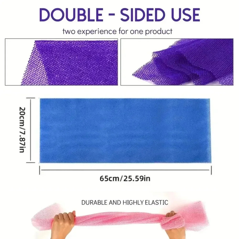 FREEME™ African Net Exfoliating Bath Sponge Set - Double-Sided Loofah Shower Scrubber