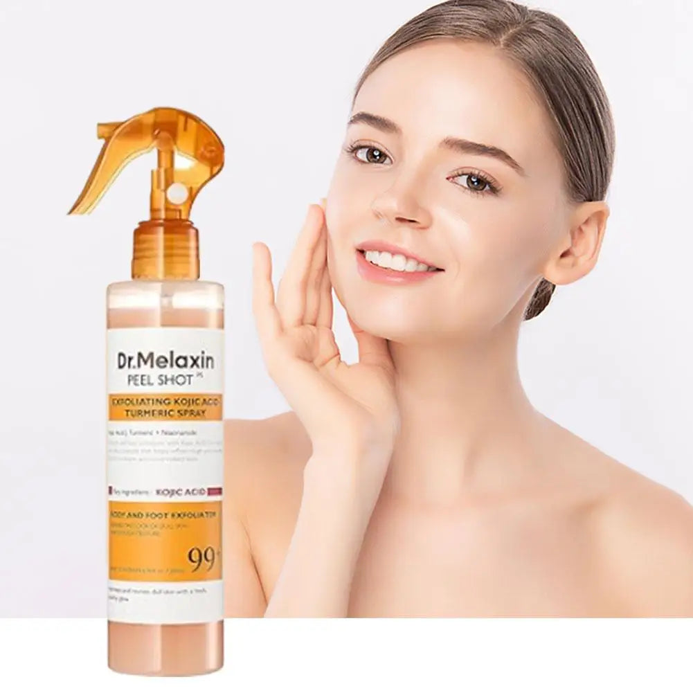 FREEME™ Kojic Acid & Turmeric Exfoliating Peel Spray - 200ml Brightening & Soothing Body Mist