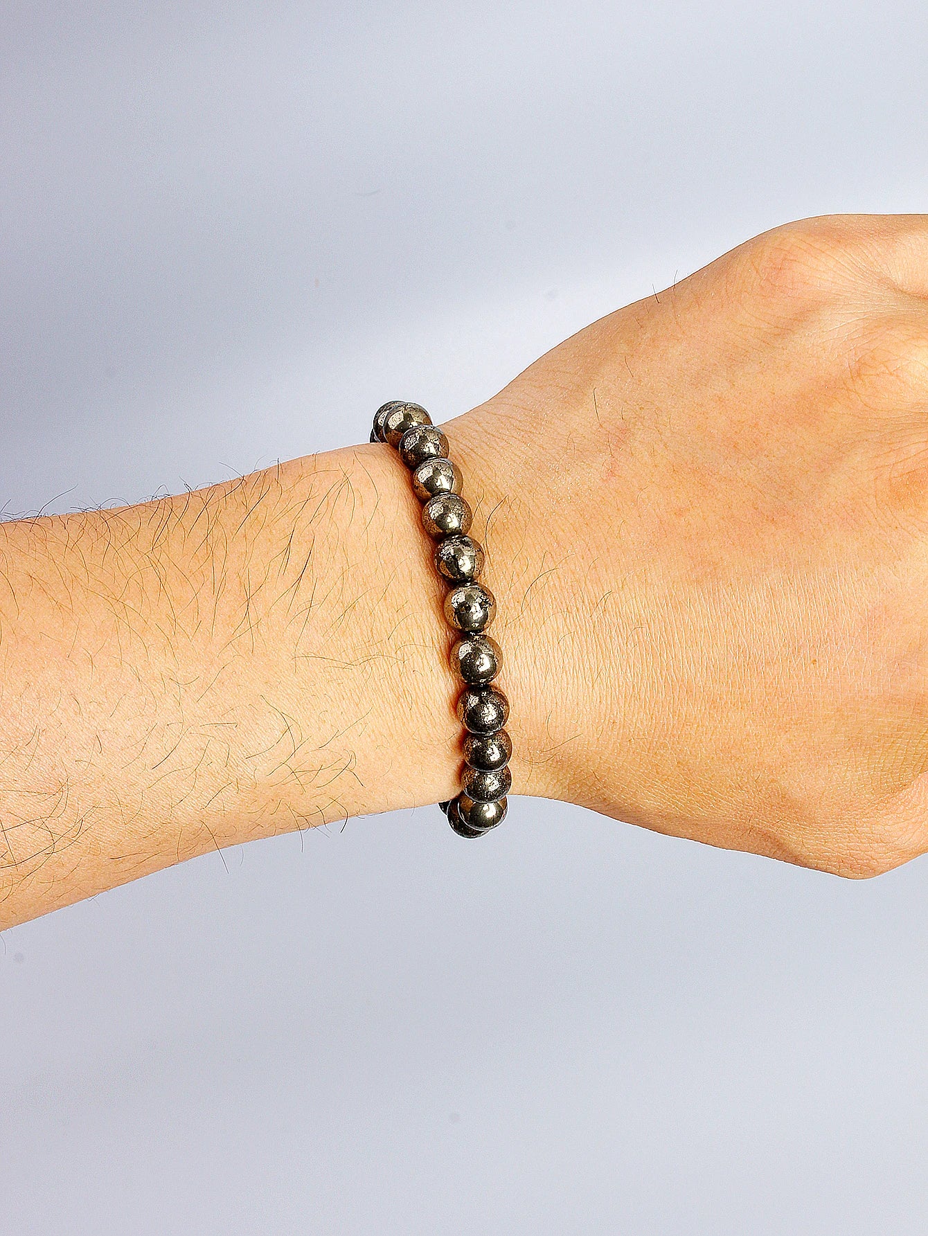 FREEME™ Natural Pyrite Stone Bead Bracelet - Wealth, Abundance & Protective Energy Jewelry