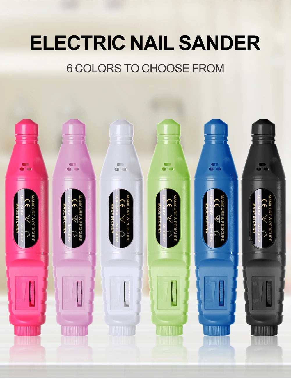FREEME™ 6-in-1 Electric Nail Drill Kit - Portable Manicure & Nail File Polisher Pen