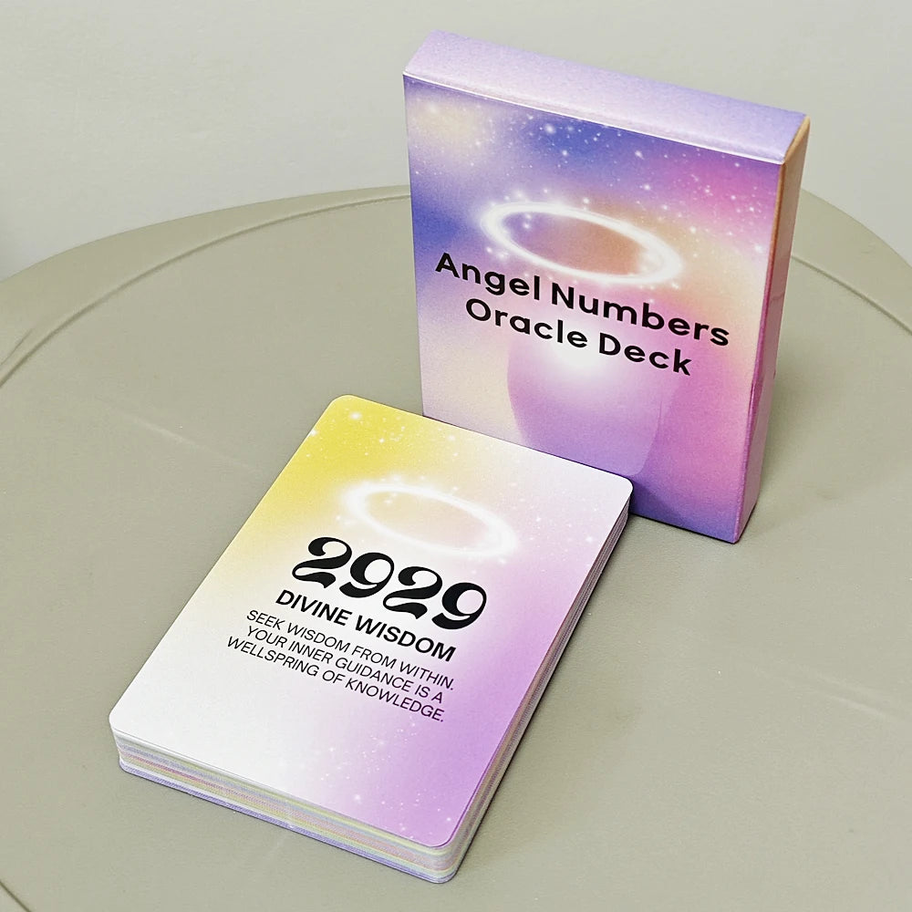FREEME™ Angel Numbers Oracle Deck - 40-Card Numerology Guidance Set