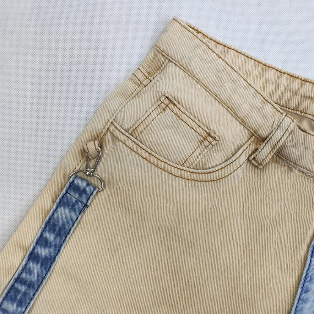 FREEME™ Men's Slim Fit Denim Pencil Pants - High Waist Straight Trousers
