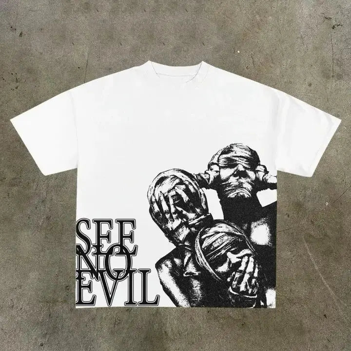 FREEME™ Gothic Graphic Tee - Y2K Harajuku Streetwear T-Shirt