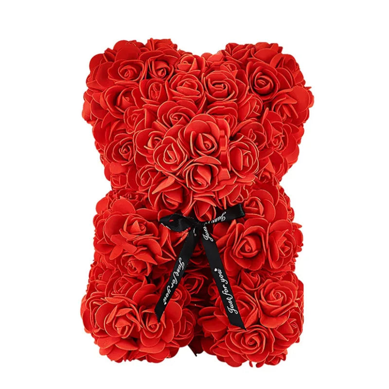 FREEME™ Eternal Rose Bear - Valentine's Day Gift | Artificial Flower Teddy Bear