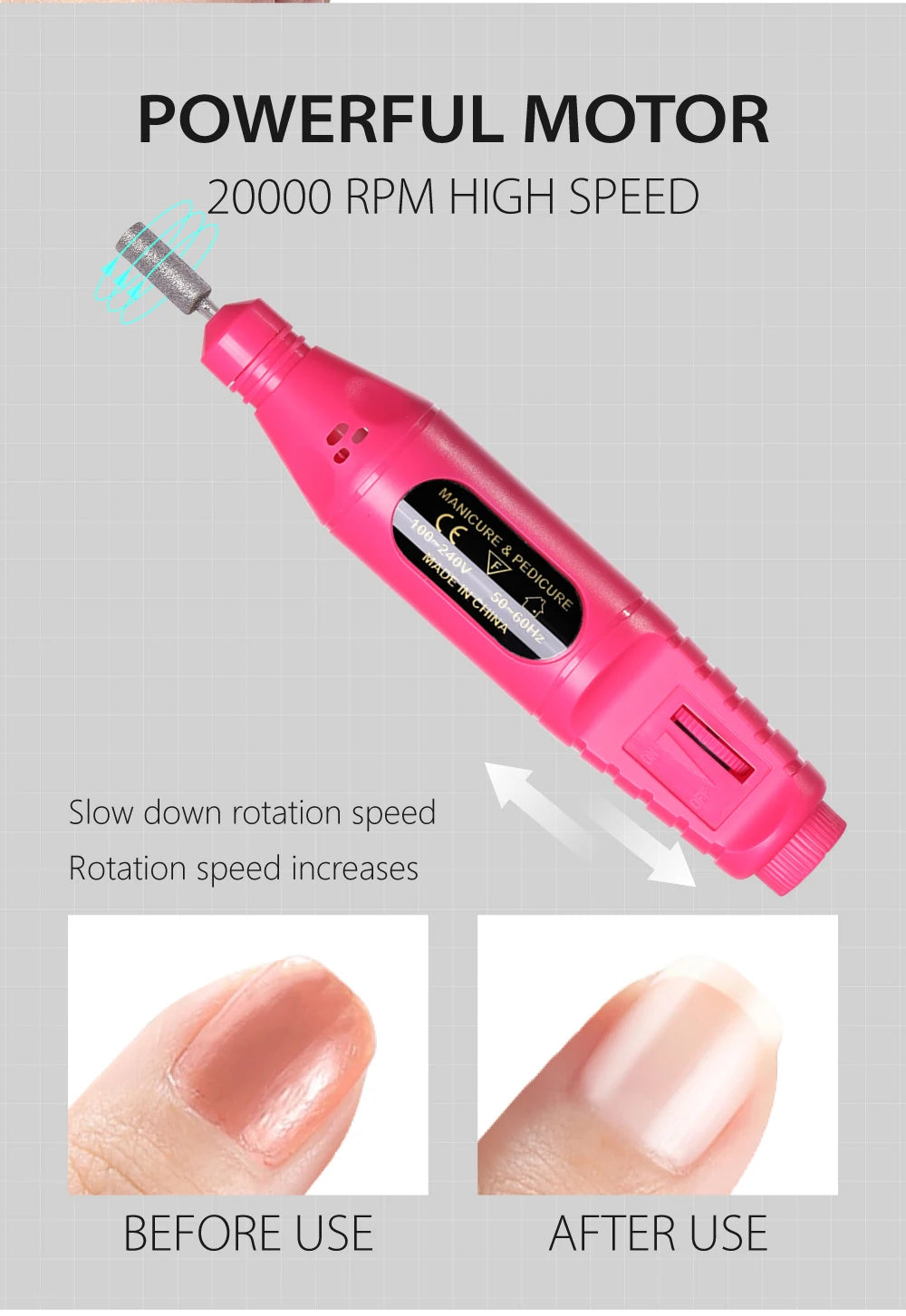 FREEME™ 6-in-1 Electric Nail Drill Kit - Portable Manicure & Nail File Polisher Pen