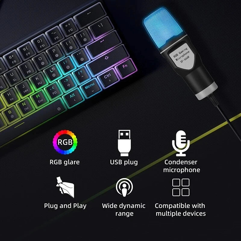 FREEME™ USB Condenser Microphone Kit - PC & Laptop Mic for Gaming, Streaming & Podcasting