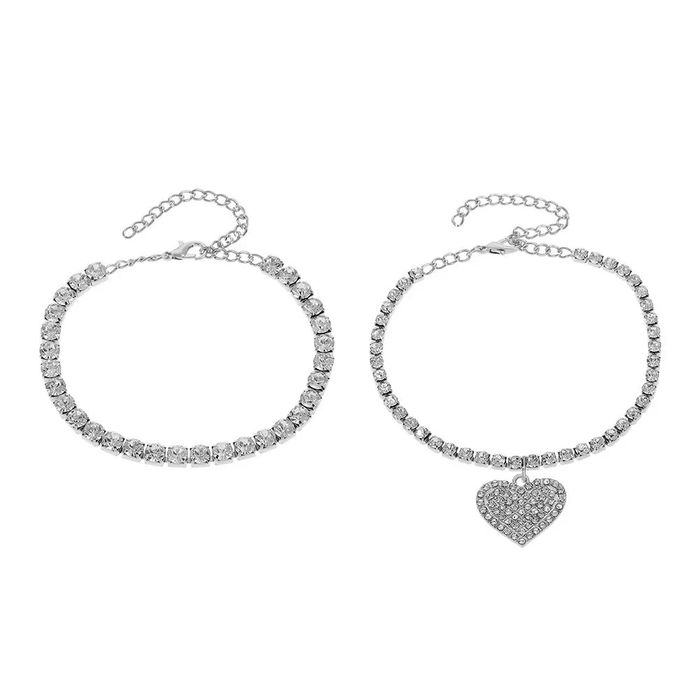 FREEME™ Rhinestone Chain Anklet - Luxury Shining Ankle Bracelet for Women