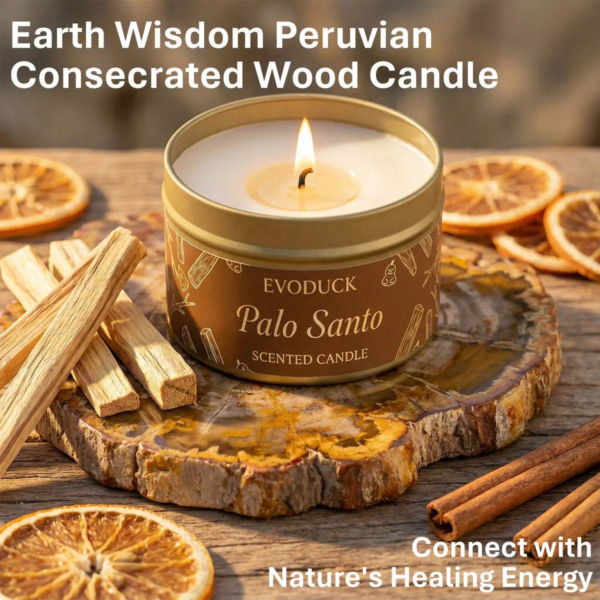 FREEME™ Palo Santo Energy Cleansing Candle - Purify, Elevate & Meditate