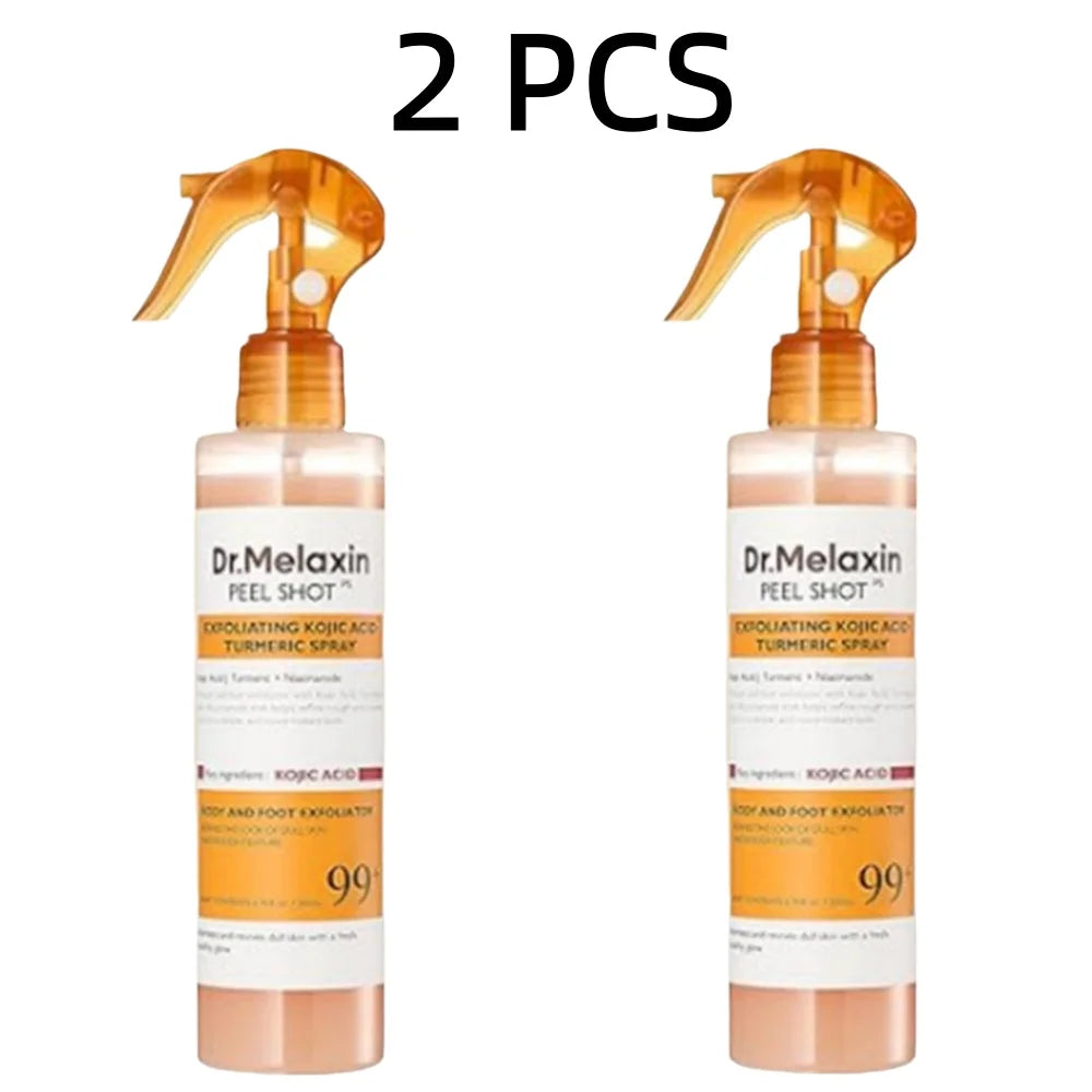 FREEME™ Kojic Acid & Turmeric Exfoliating Peel Spray - 200ml Brightening & Soothing Body Mist