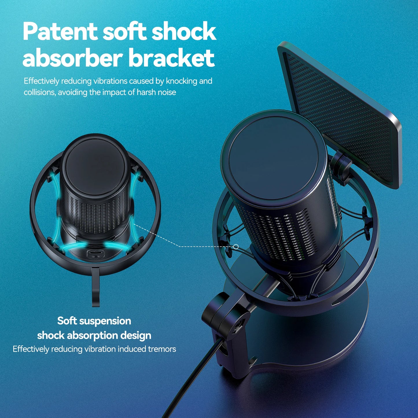FREEME™ USB Condenser Microphone Kit - PC & Laptop Mic for Gaming, Streaming & Podcasting