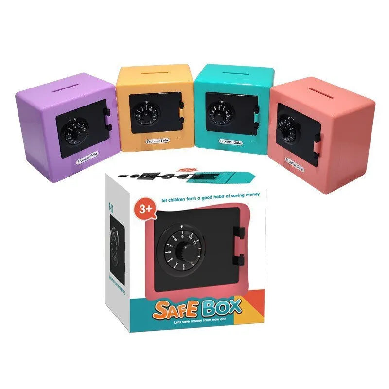FREEME™ Retro ATM Password Money Safe Box - Automatic Deposit Coin & Banknote Savings Bank