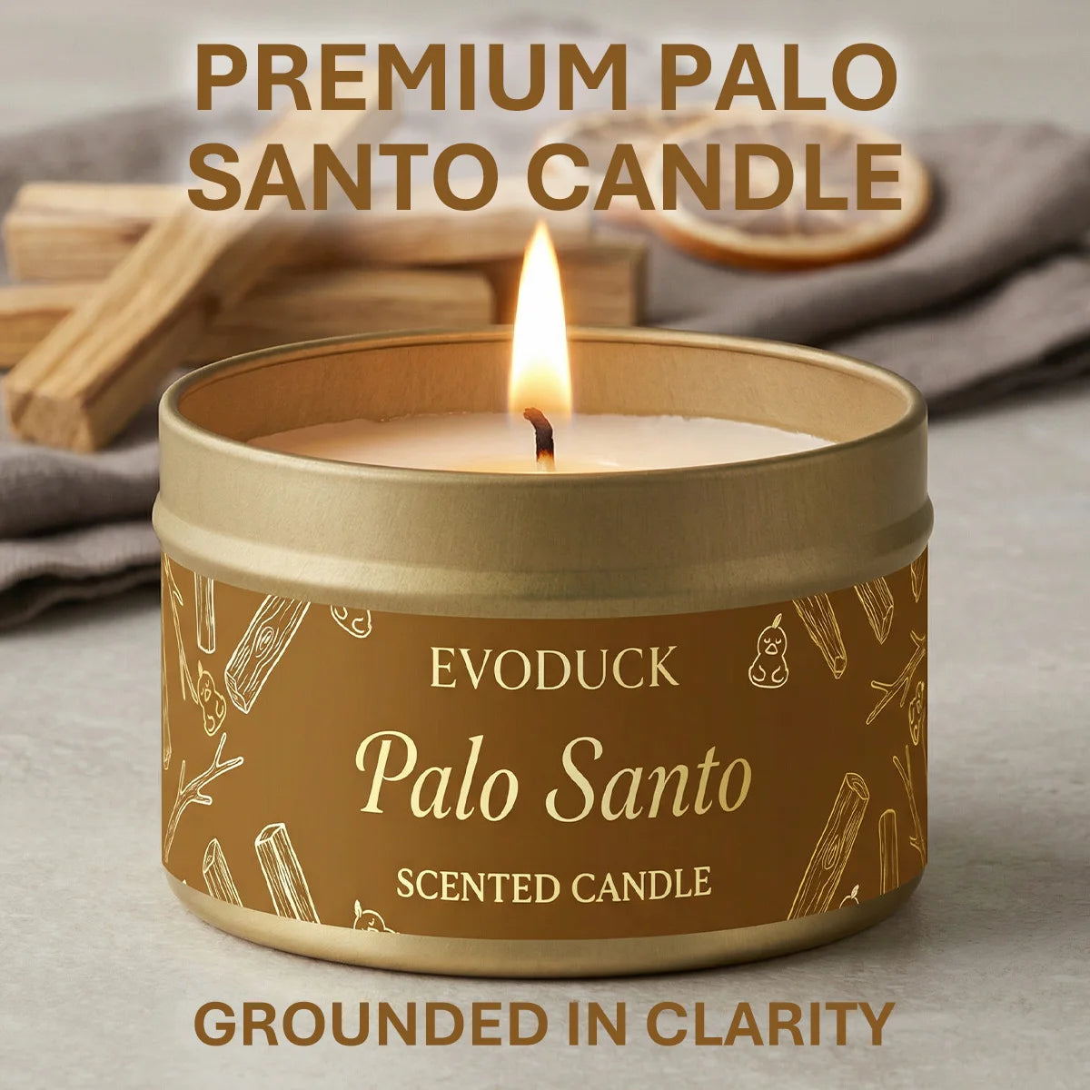 FREEME™ Palo Santo Energy Cleansing Candle - Purify, Elevate & Meditate