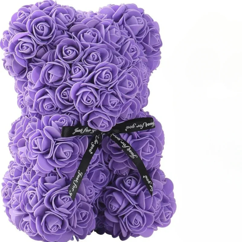 FREEME™ Eternal Rose Bear - Valentine's Day Gift | Artificial Flower Teddy Bear