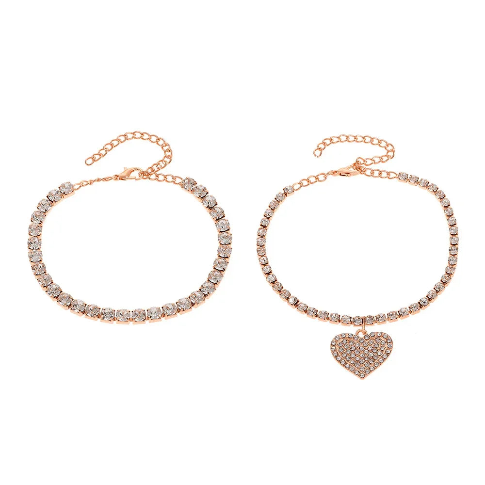 FREEME™ Rhinestone Chain Anklet - Luxury Shining Ankle Bracelet for Women