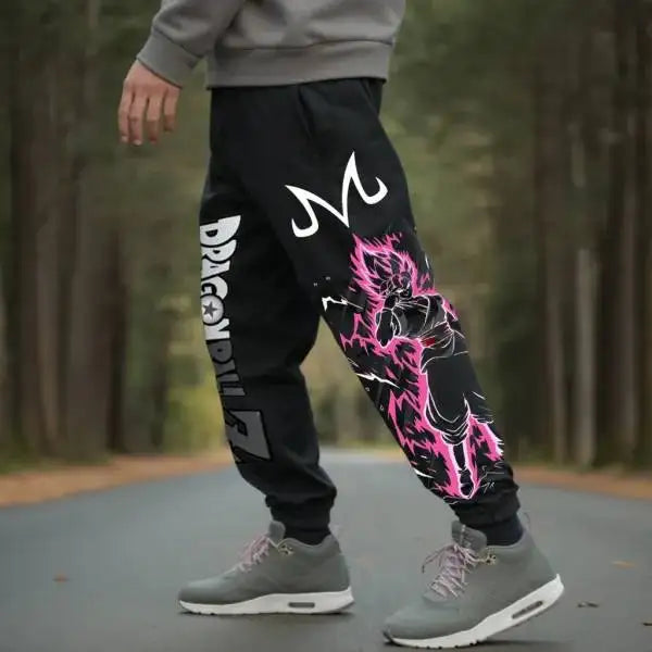 FREEME™ Goku Print Wide Leg Men's Trousers - Loose Breathable Cotton Street Fashion Pants