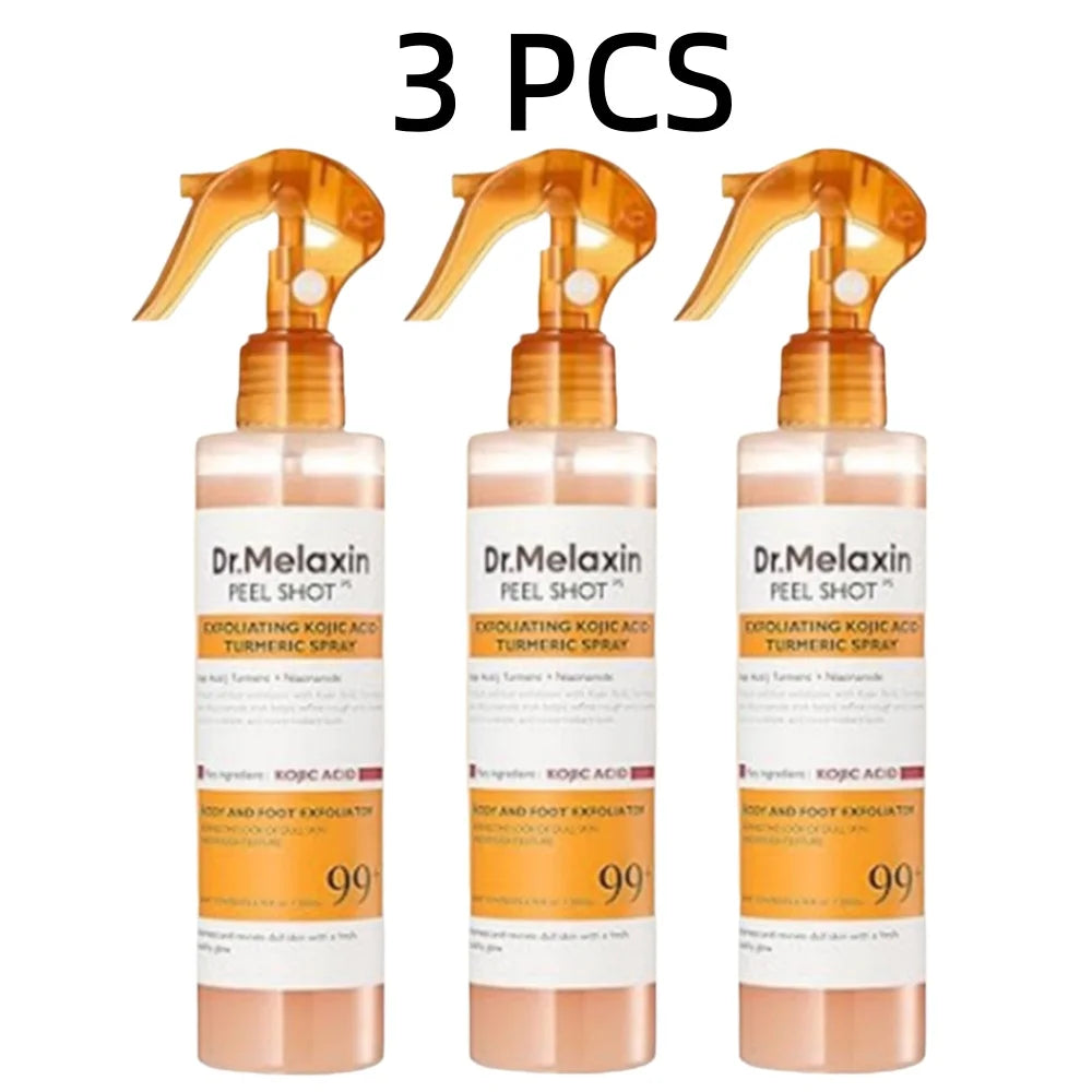 FREEME™ Kojic Acid & Turmeric Exfoliating Peel Spray - 200ml Brightening & Soothing Body Mist
