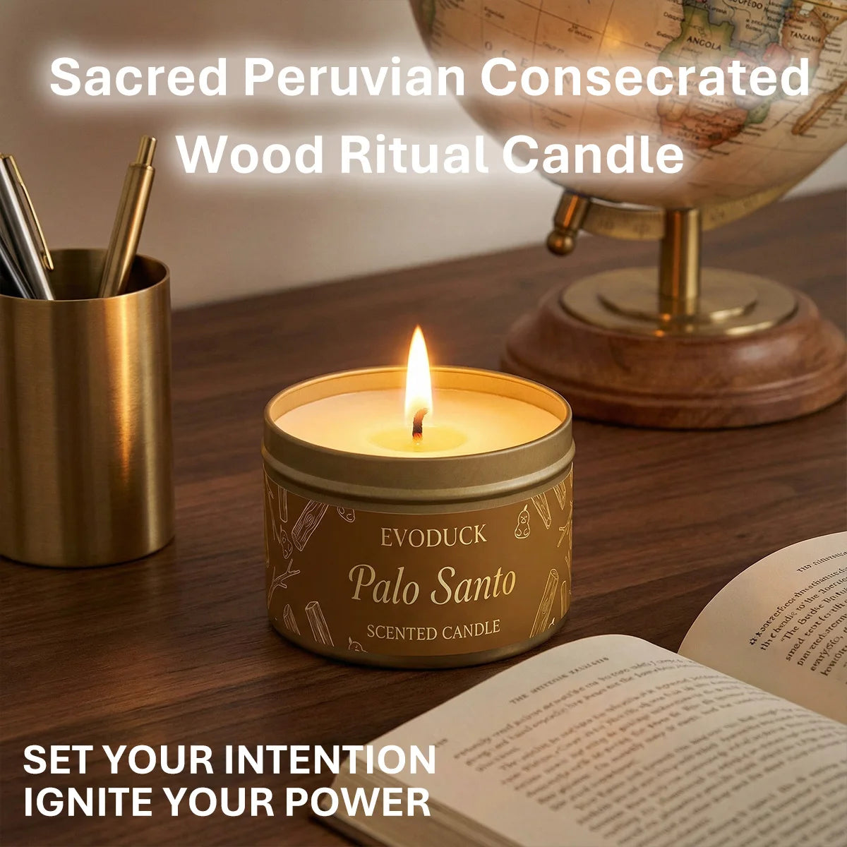 FREEME™ Palo Santo Energy Cleansing Candle - Purify, Elevate & Meditate