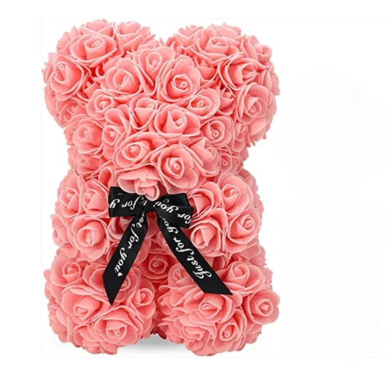 FREEME™ Eternal Rose Bear - Valentine's Day Gift | Artificial Flower Teddy Bear